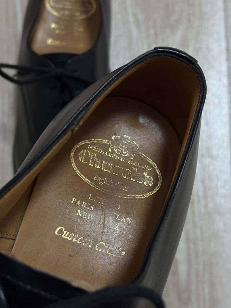 Church's Consul 旧チャーチ　コンサル ブラックカーフスキン　革靴