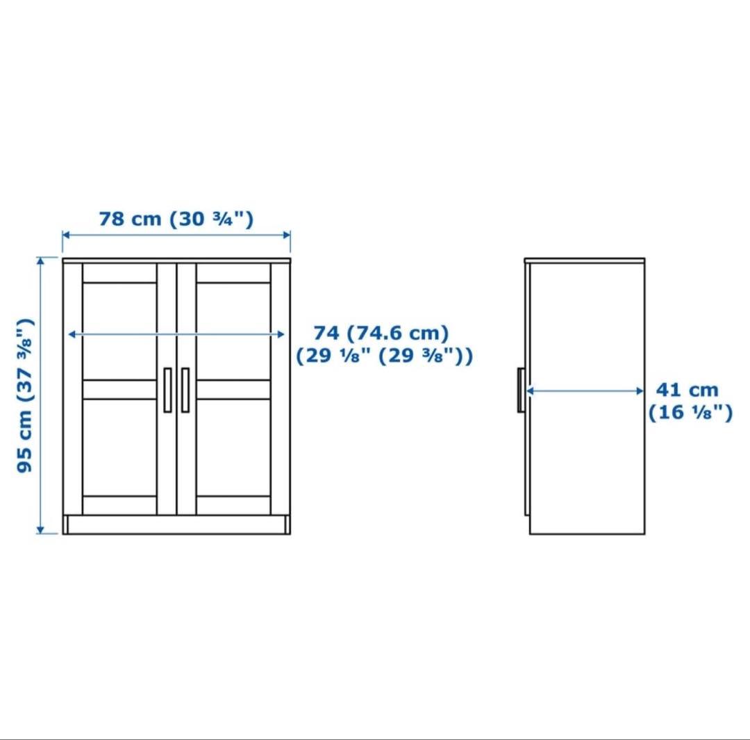 （完成品 組立品）IKEA キャビネット　ブリムネス　BRIMNES ブラック