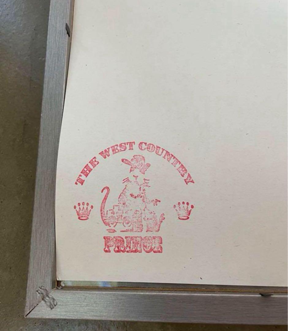 Banksy girl with red balloon wcp ポスター