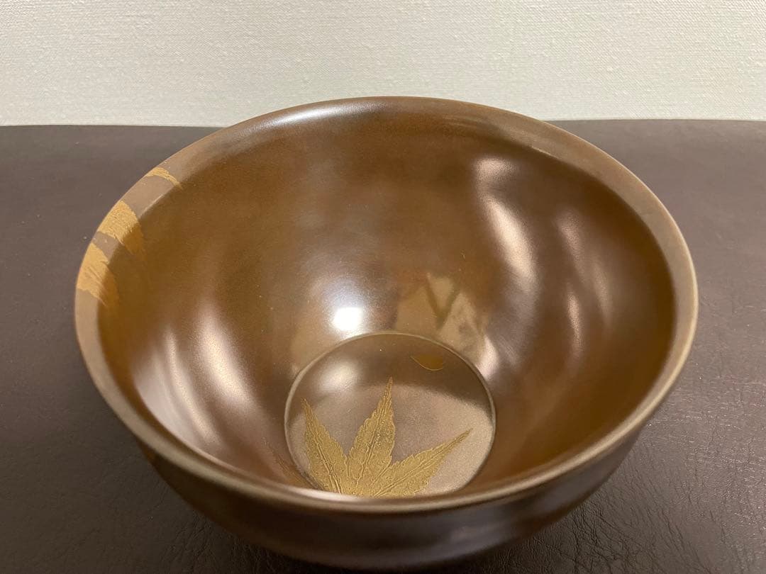 前端雅峯　雲錦蒔絵銀溜建水　蒔絵　建水　茶道具