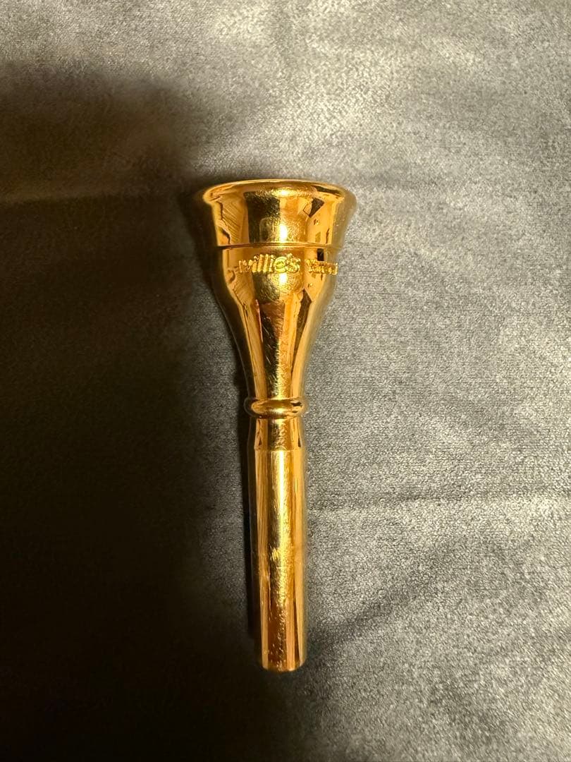 金メッキ Willie's PM ESフレンチ ホルンマウスピース　ウィリーズ