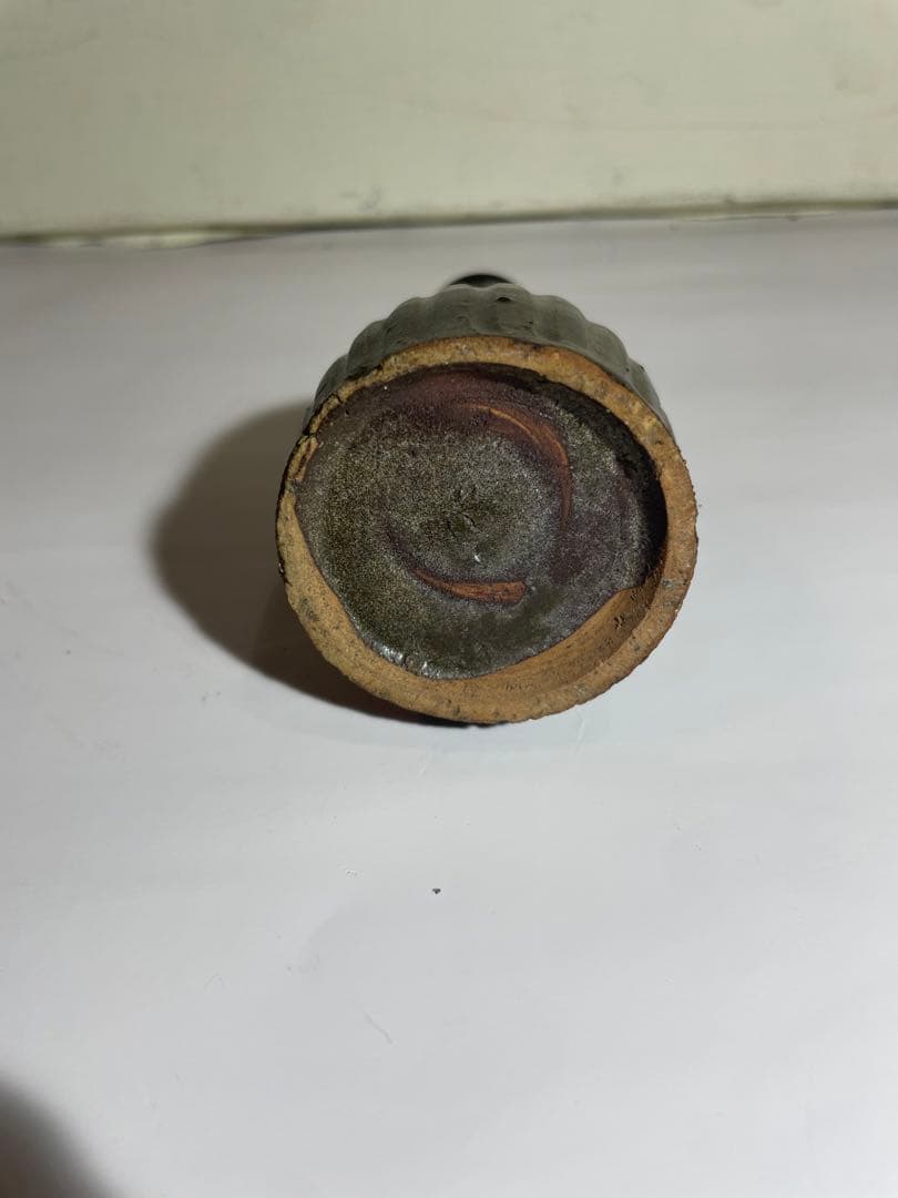 やちむん　知花焼　琉球美術　古典焼　沖縄　ビンシー　花活け　戦前