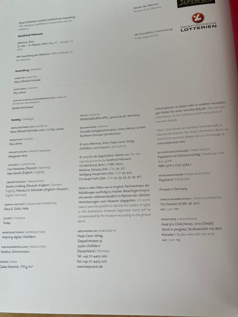 GOTTFRIED HELNWEIN ゴットフリートヘルンヴァイン 図録 作品集