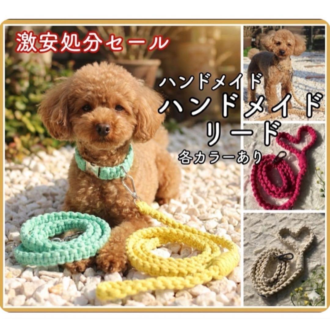 【業販歓迎】1個500円⁉︎ ハンドメイド首輪＆リード 40セット更にお値引き