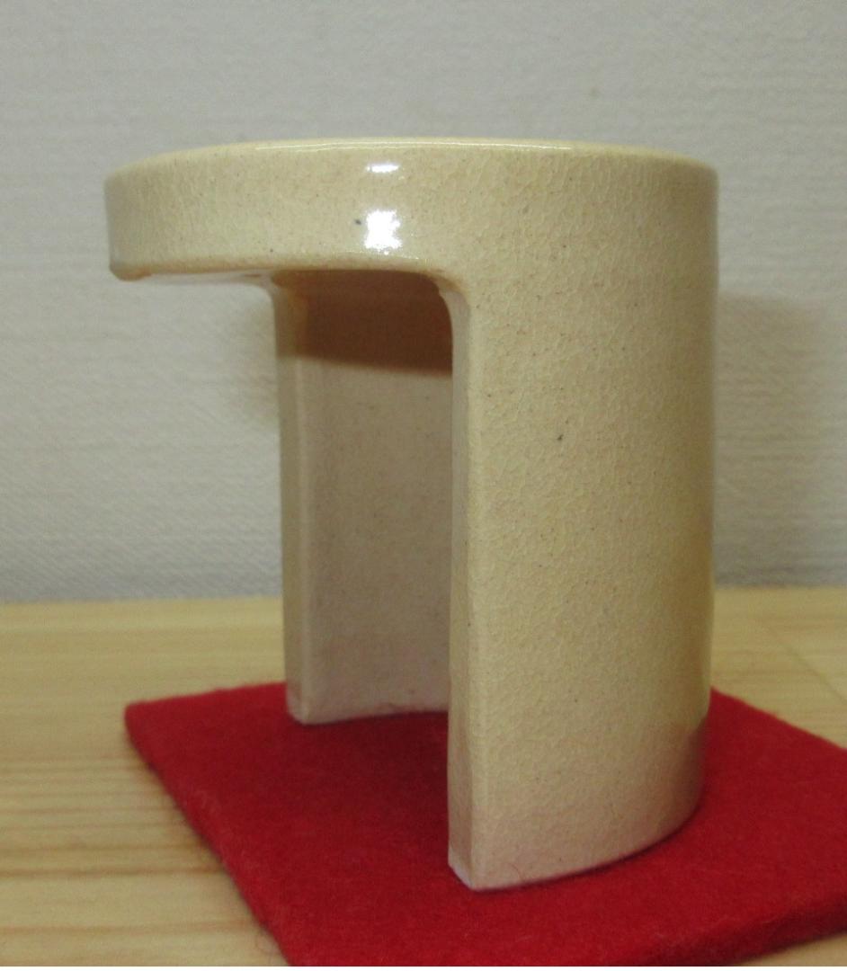 送料込【逢絢亭】茶道具 蓋置 京焼 瓦蓋置 藪内流好 真葛（宮川）香斎 共箱入り