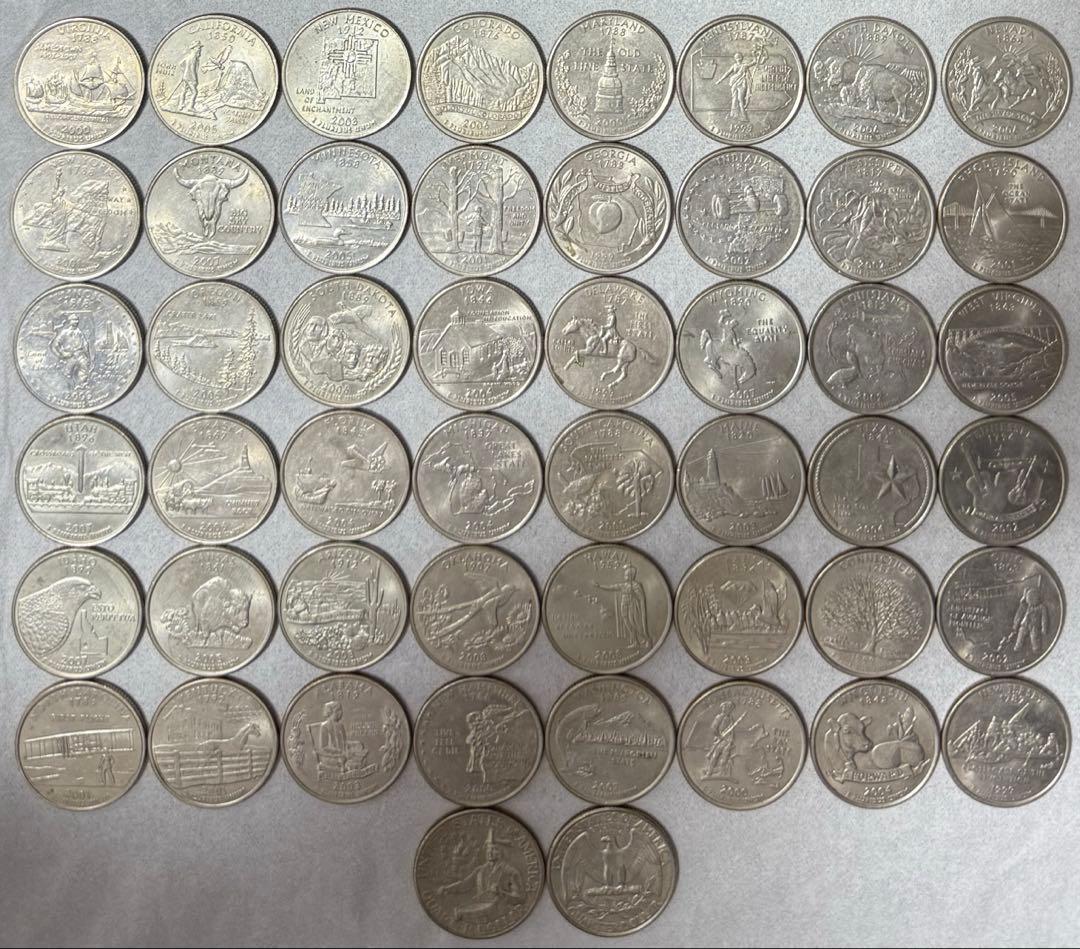 アメリカ合衆国 50州 記念 コレクション 50枚 コンプリート