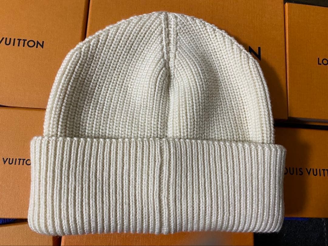 MONCLER ホワイトニット帽 ‼️ICE‼️