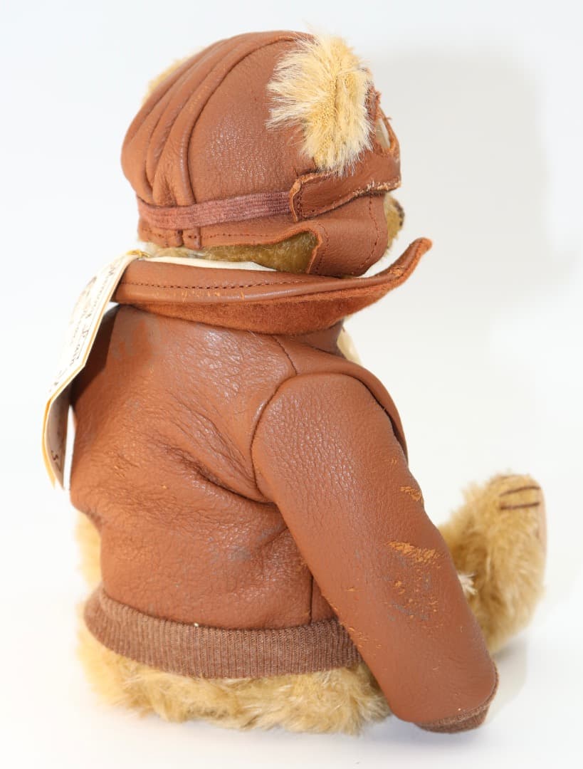 アーティストベア OLD FLYER イギリスSue Lain作 本革ジャケット