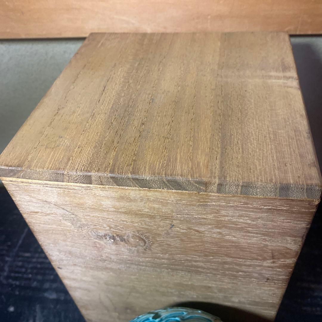 中国古玩　鷺文法華花瓶【桐箱付】10cm13.5cm