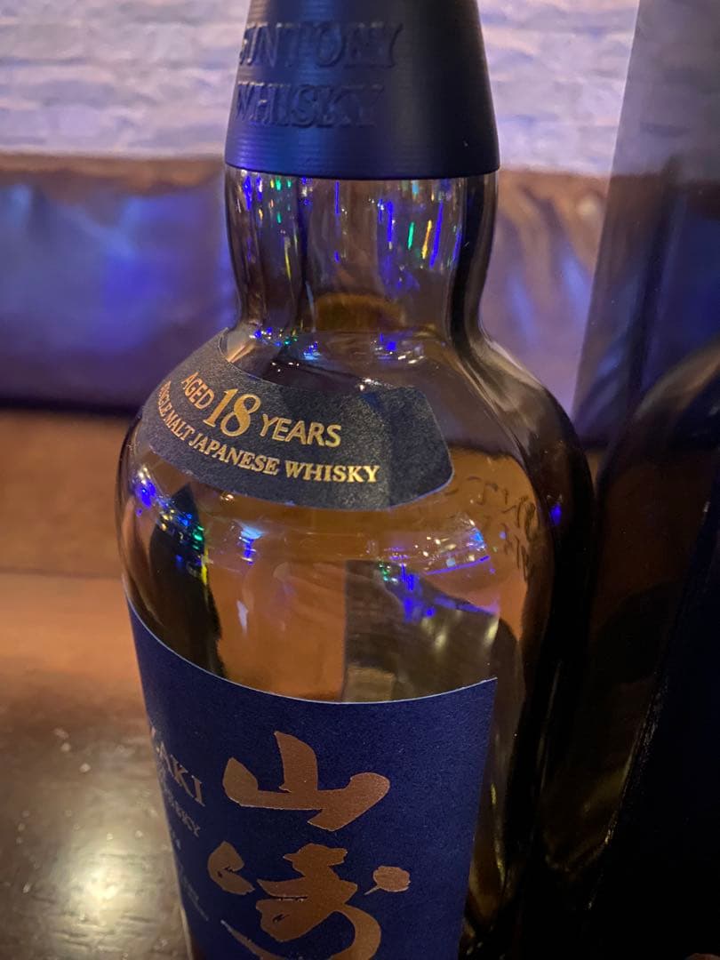 【空き瓶、空箱】山崎 18年 シングルモルトウイスキー 750ml