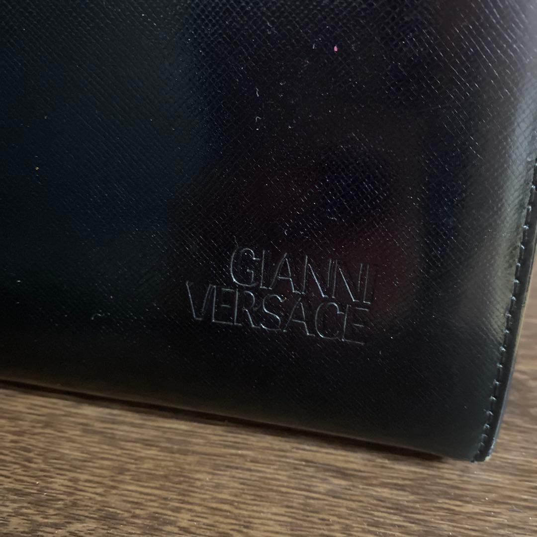 【送料無料】ヴェルサーチ ハンドバッグ フォーマル メデューサ レザー ブラック