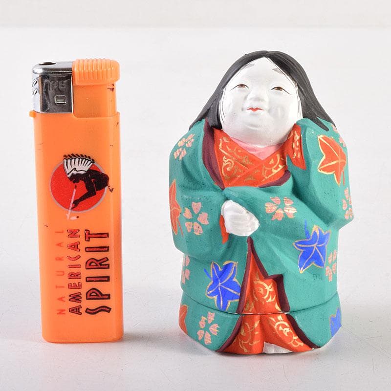 茶道具　京焼　北村雅耕作　お福　香合　共箱　V　8337