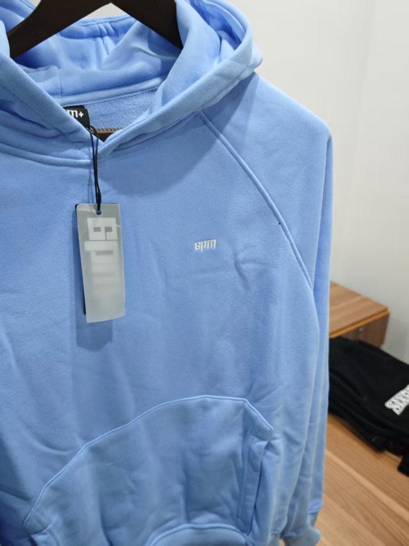 6PM ライトブルー フーディー＆パンツセット M