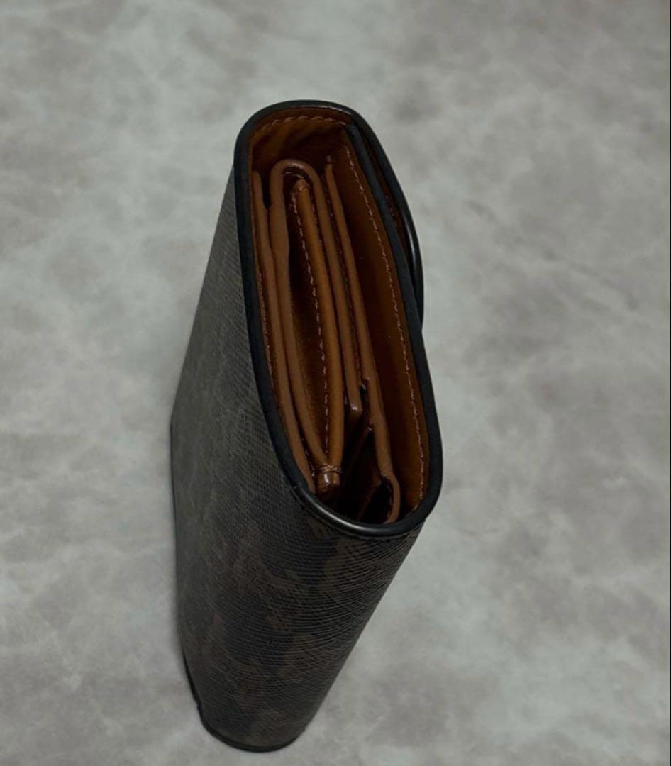 ◇セリーヌ◇レザー/トリオンフ/スモール/三つ折り財布/ブラウン/正規品