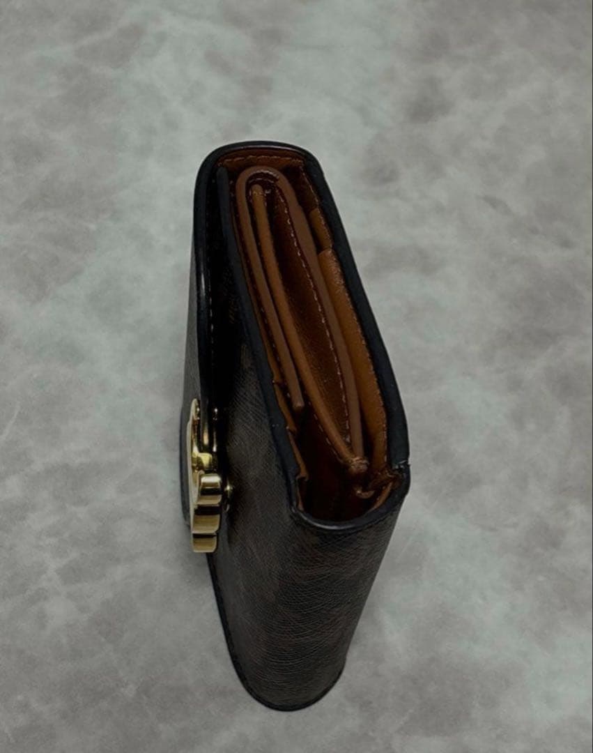 ◇セリーヌ◇レザー/トリオンフ/スモール/三つ折り財布/ブラウン/正規品