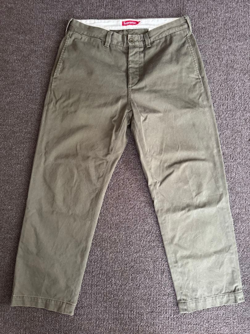 Supreme pin up chino pant olive 32 オリーブ