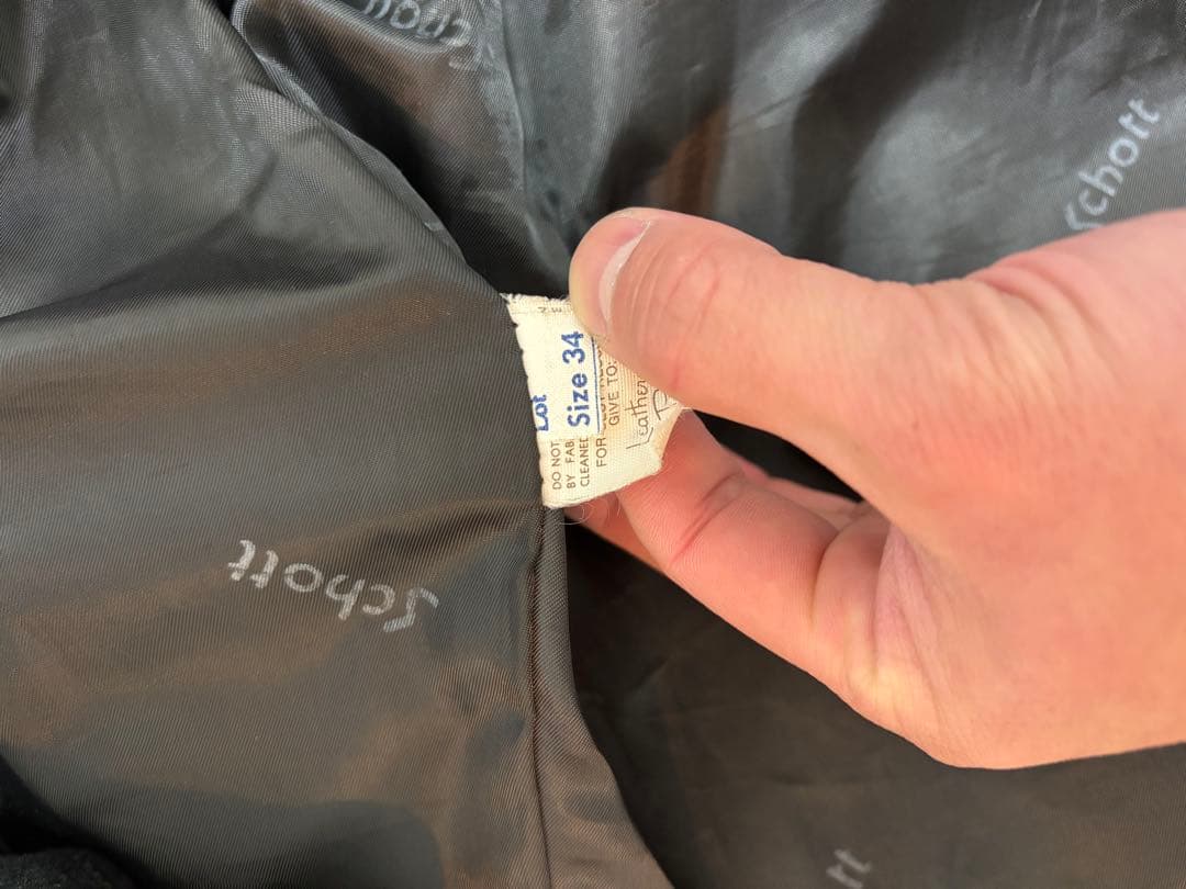 こ*ぎ様 schott 141 シングルライダースジャケット　34