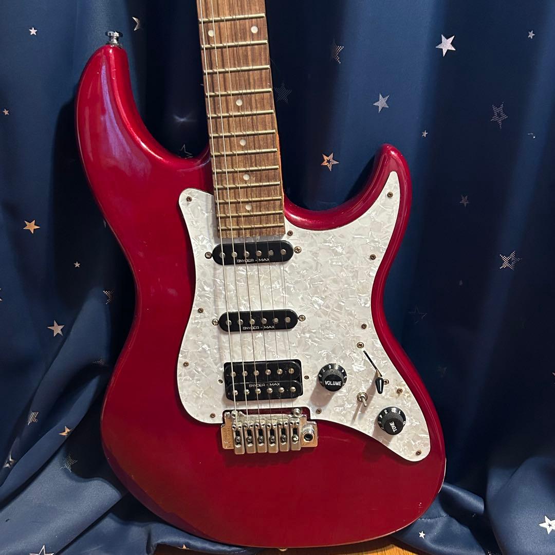 エリオス赤いエレキギター Snyder Maxピックアップ