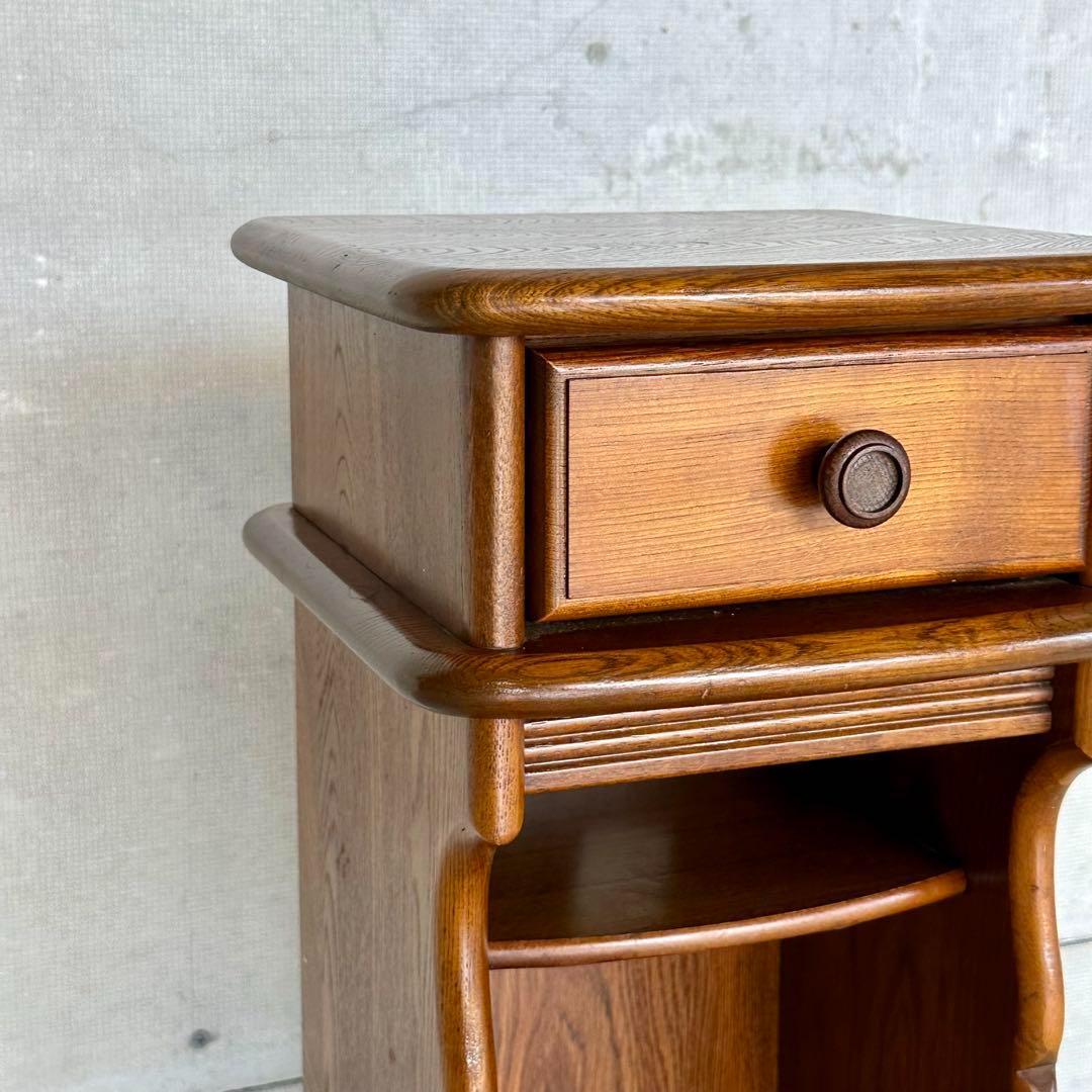 ★70s★ KarImoku カリモク電話台 サイドテーブル 花台 レトロ家具