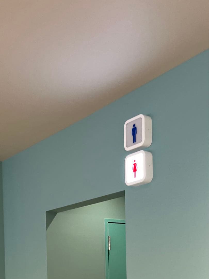 男女トイレサイン LEDライト付き