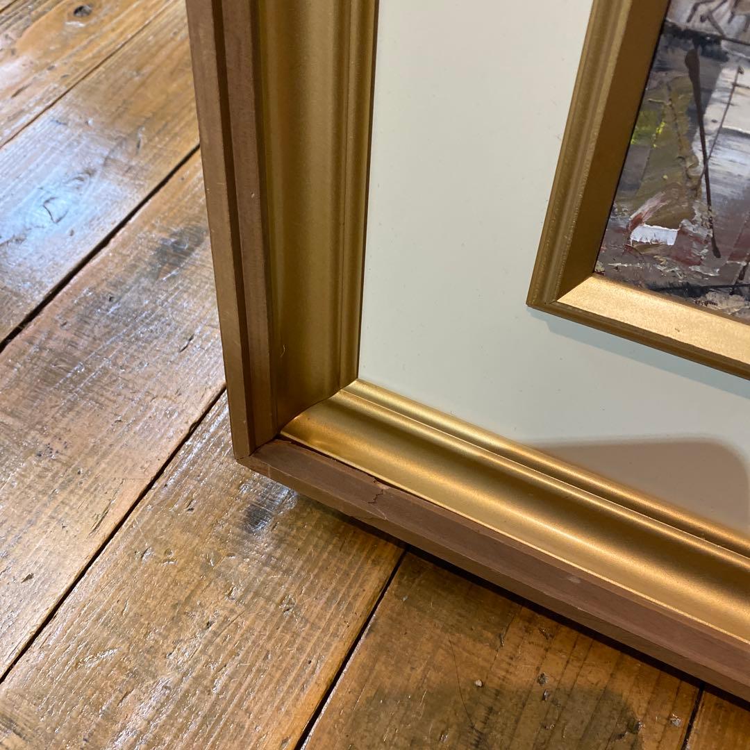 油彩画　パリ　肉筆