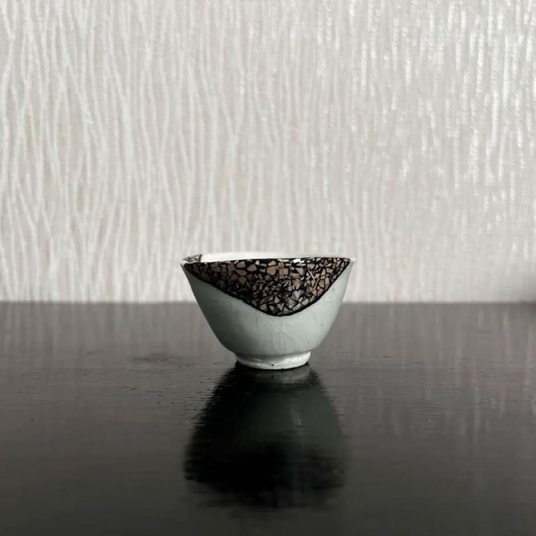 初期伊万里　白磁小盃　金継ぎ