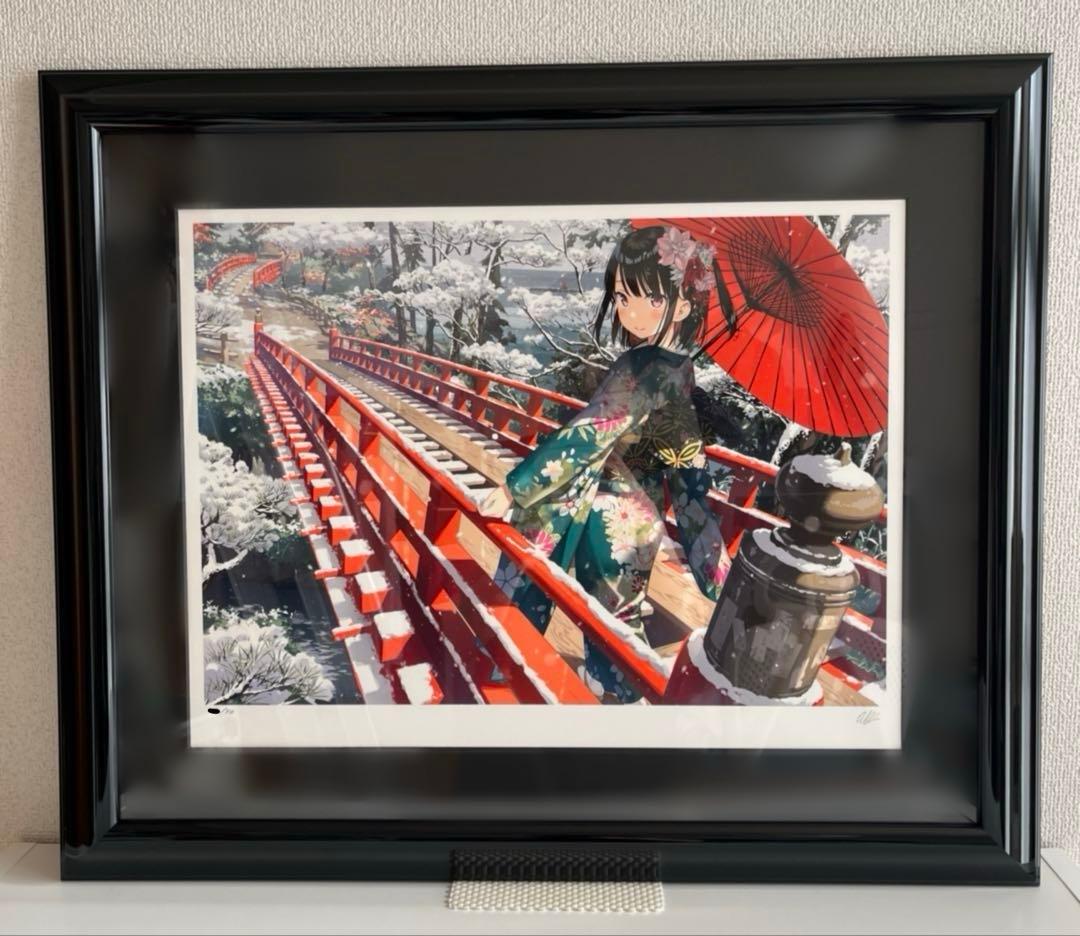 カントク　版画　三白