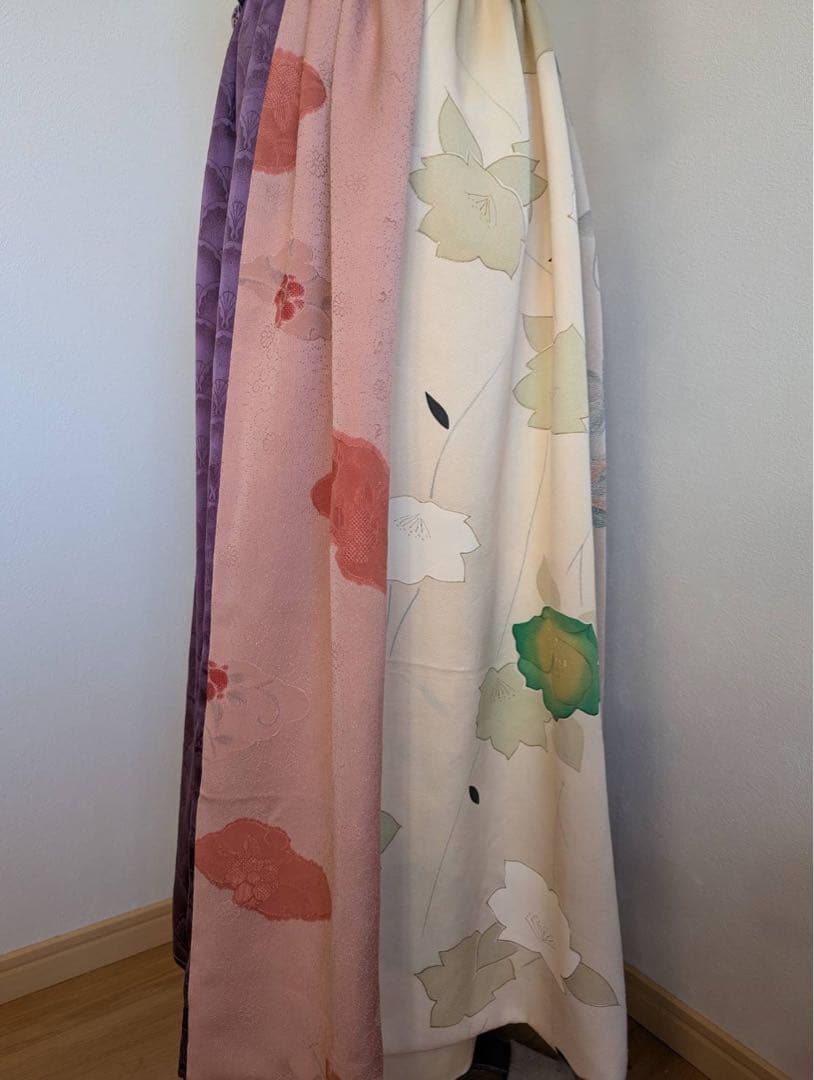 ラ・ソールの端折りが素敵な二部式着物　振り袖二部式