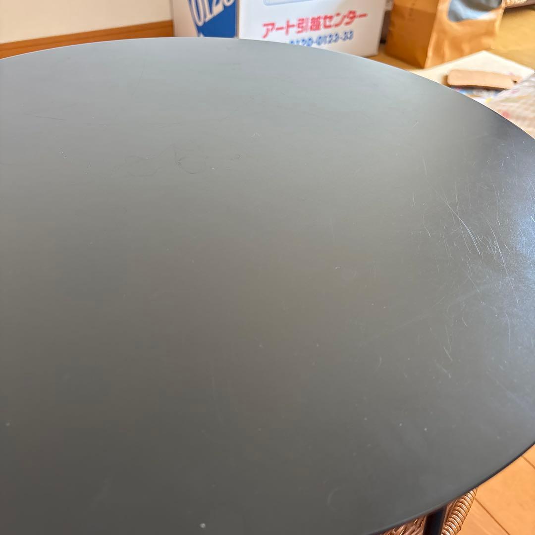 サイドテーブル・ナイトテーブル・ローテーブル IDEE WALLABY LOW TABLE ROUND Black