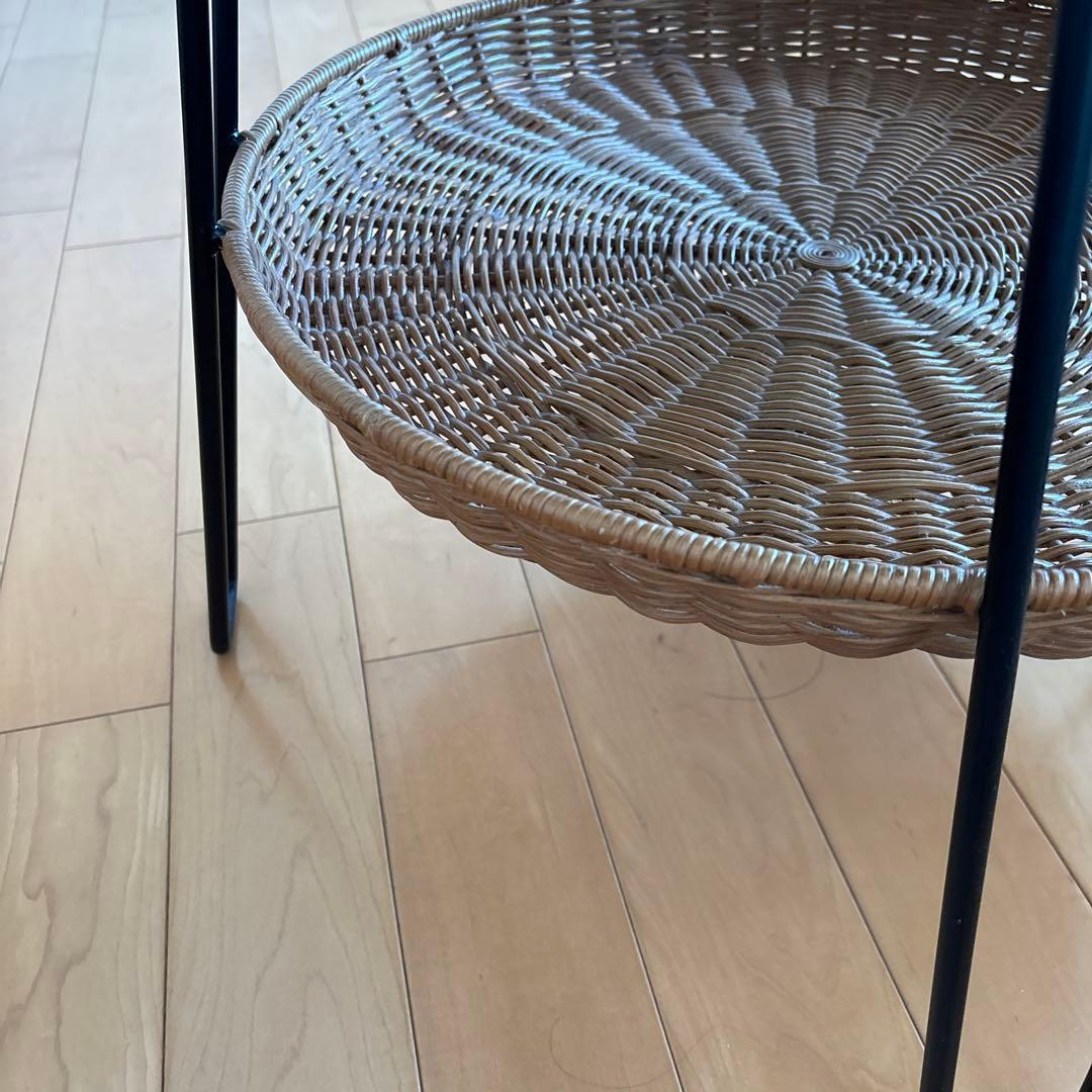 サイドテーブル・ナイトテーブル・ローテーブル IDEE WALLABY LOW TABLE ROUND Black