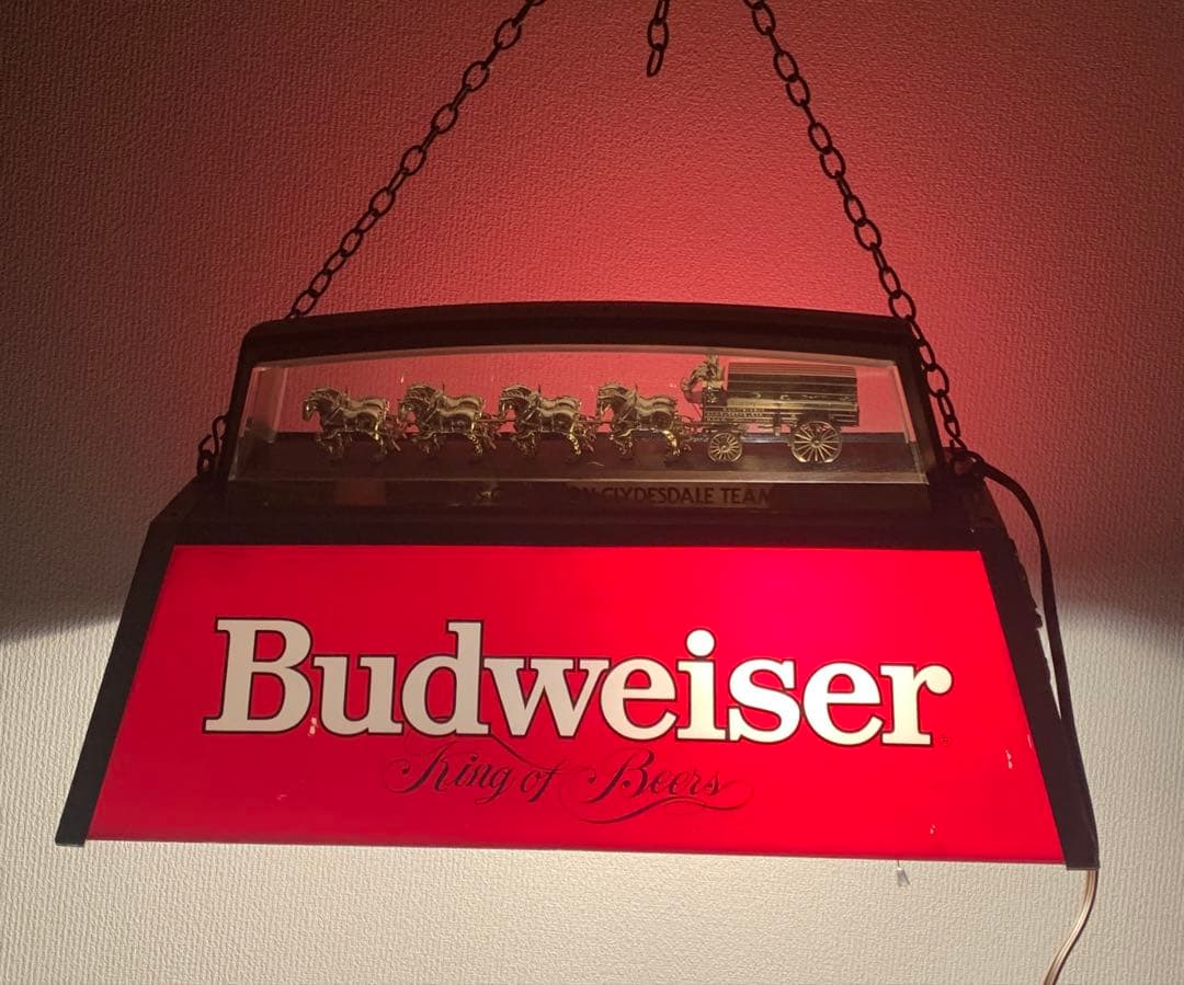 #98 バドワイザー ビリヤード ランプ ガレージ ビンテージ 希少