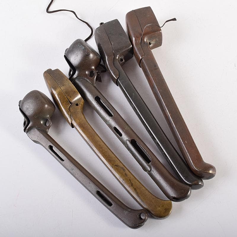 時代提げ物　書道具　古銅　矢立　5点まとめて　M　R7837