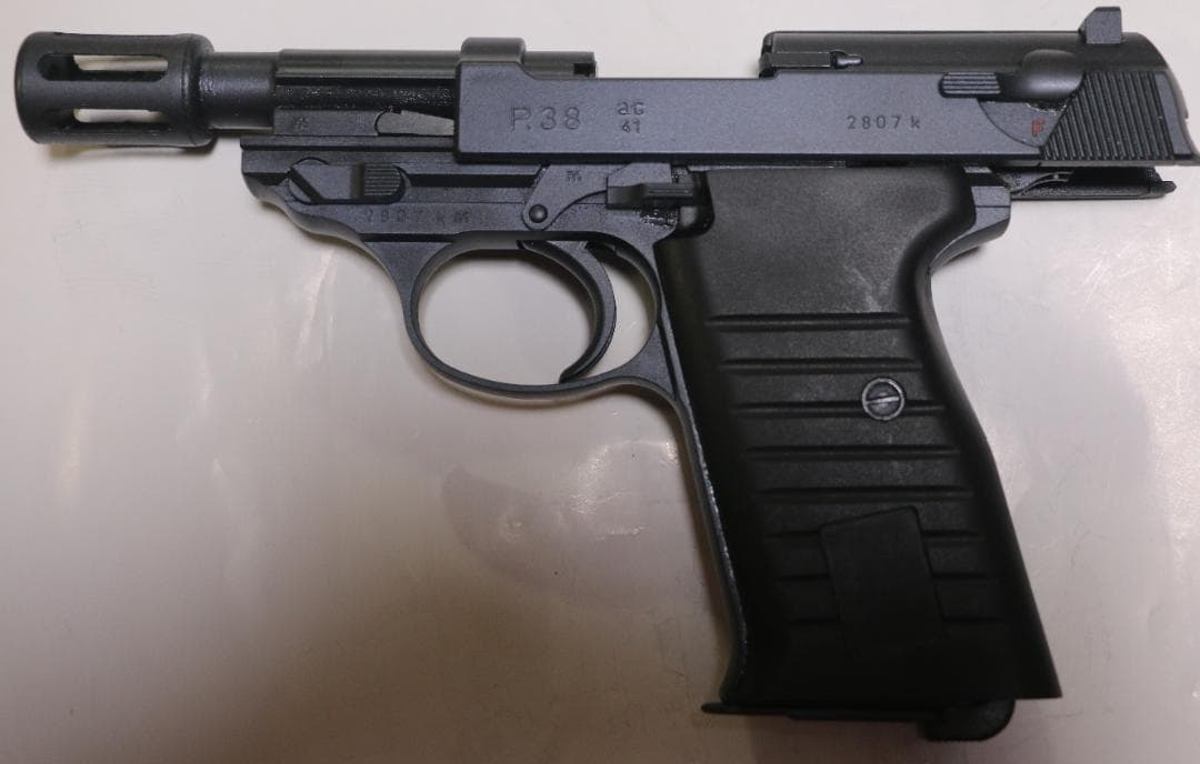 マルゼン製　ＨＷ樹脂ガスガン　ワルサーＰ３８アンクルタイプ　JASG合法品