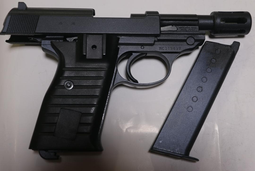 マルゼン製　ＨＷ樹脂ガスガン　ワルサーＰ３８アンクルタイプ　JASG合法品