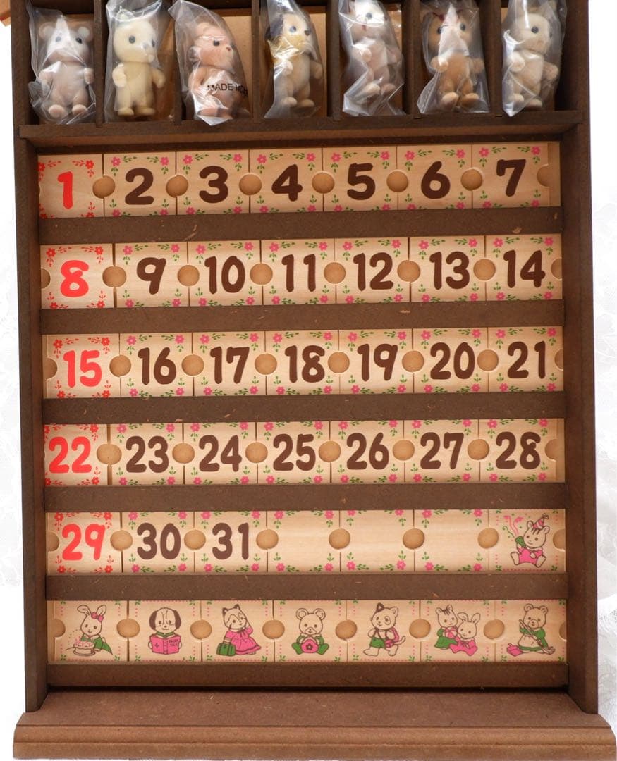 【希少】シルバニア⭐️ 万年カレンダー　木製カレンダー⭐️