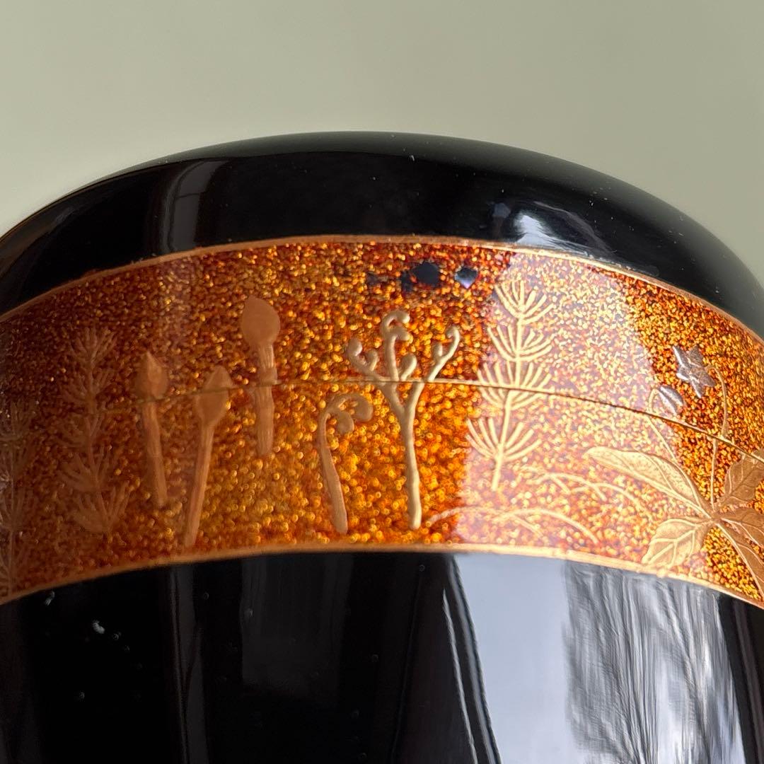 大棗 奥原祥雲造 春秋蒔絵 茶道具 共箱