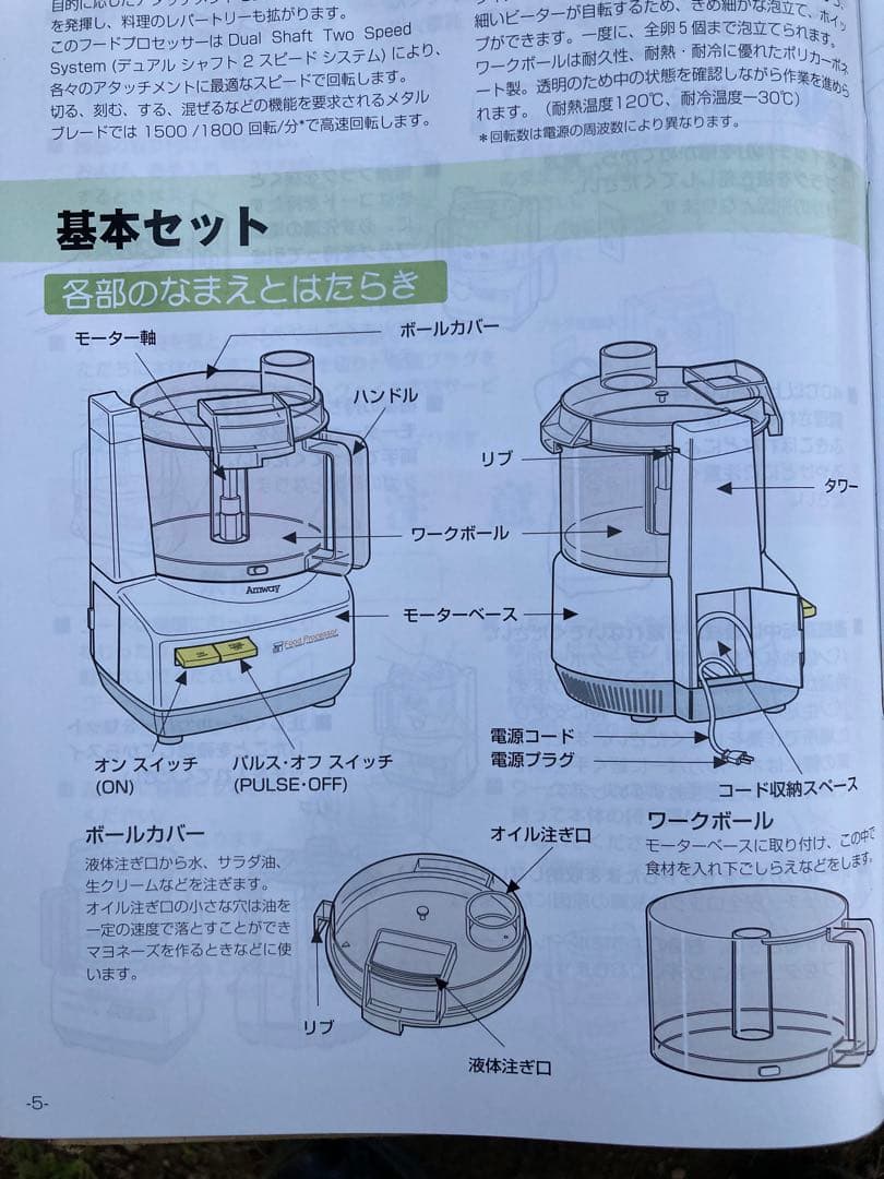 ミ*キ様 Amway Food Processor デュアルシャフト