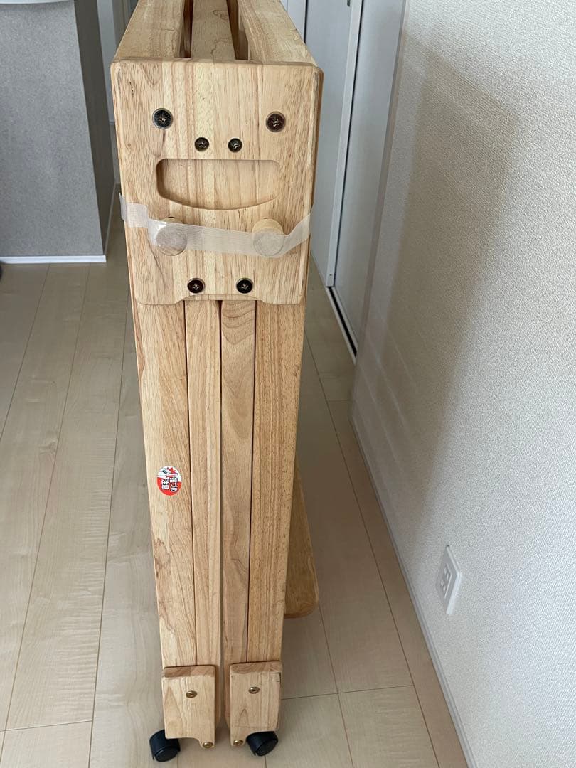 中居木工　2022/5 製造 折りたたみ式ひのきすのこベッド　ライトブラウン