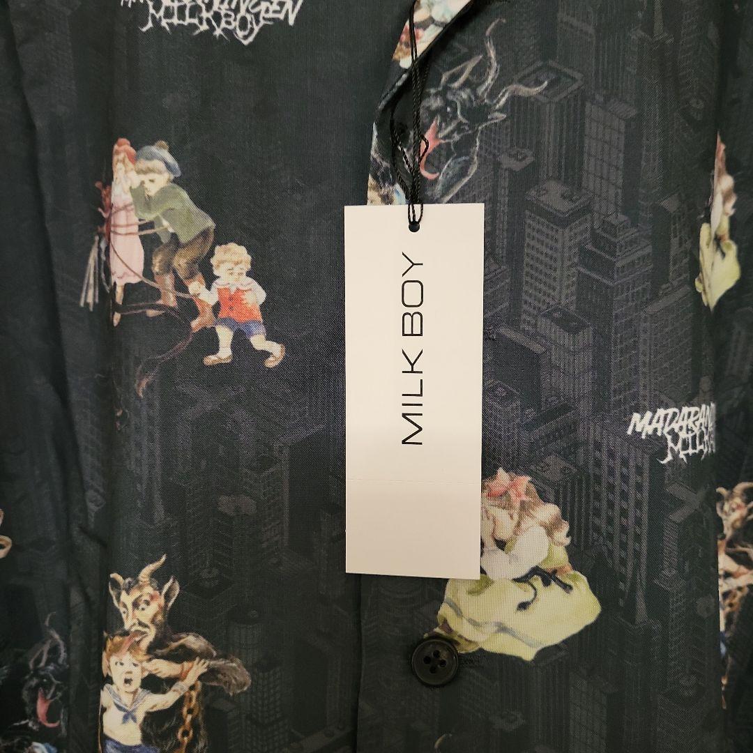 MADARANINGEN✕MILK BOY 悪魔柄シャツ