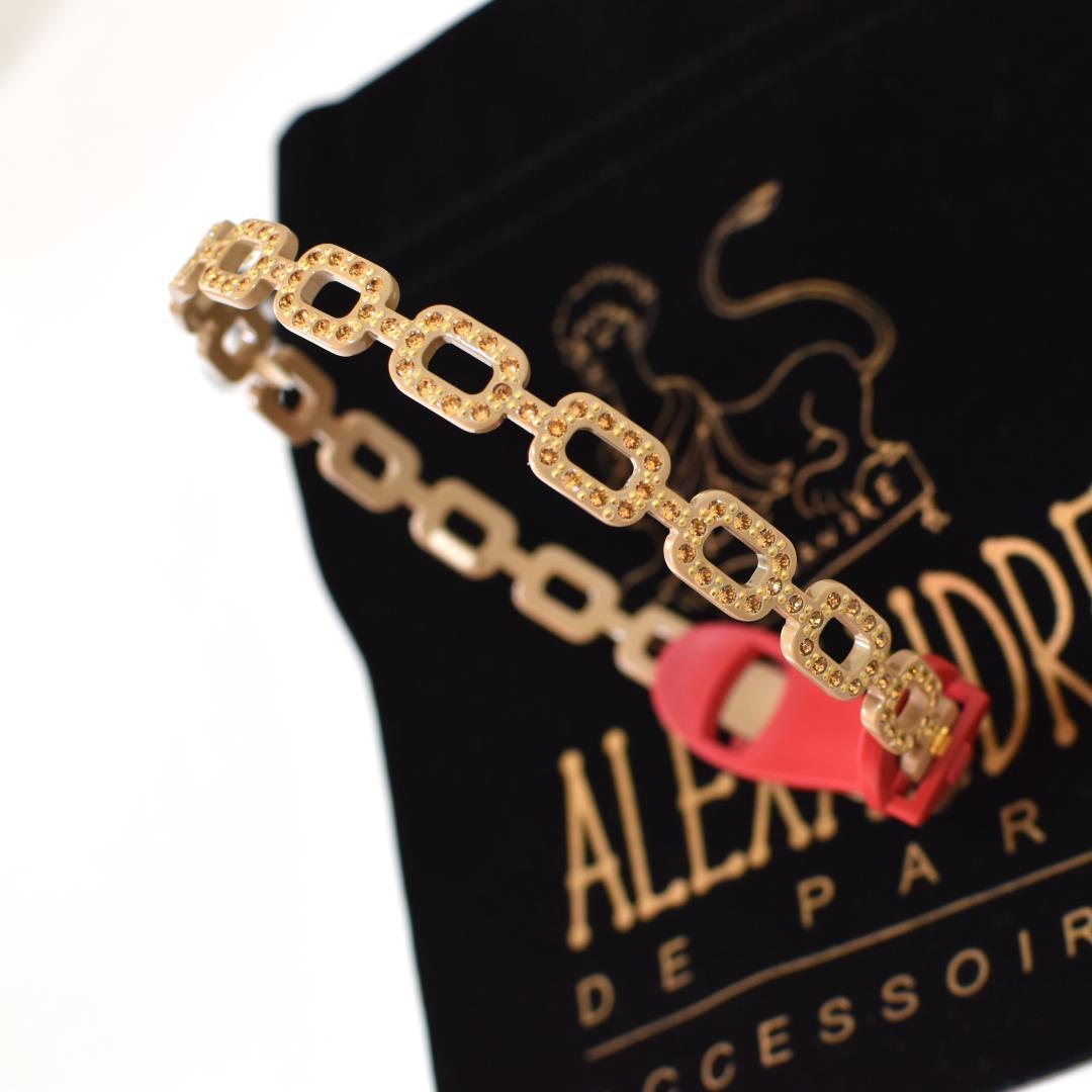 ▢■ALEXANDRE DE PARIS■▢ アレクサンド　カチューシャ　スワロ