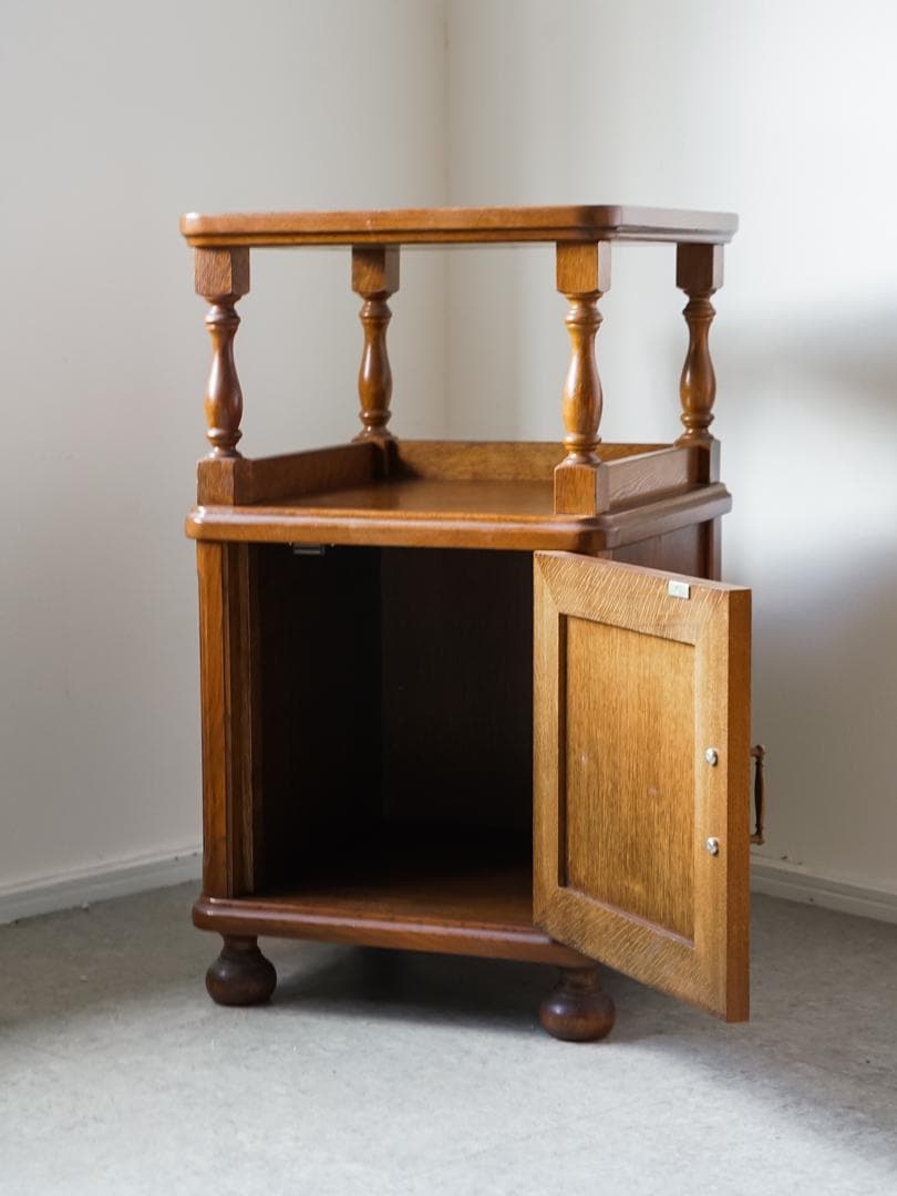 70-80's \"日家工芸\" コンソール キャビネット デスク レトロモダン