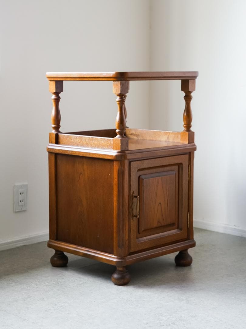 70-80's \"日家工芸\" コンソール キャビネット デスク レトロモダン