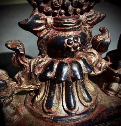 銅器 仏教 法像奉納 古美術 コレクション品 銅製 工芸品 彫刻装飾品置物