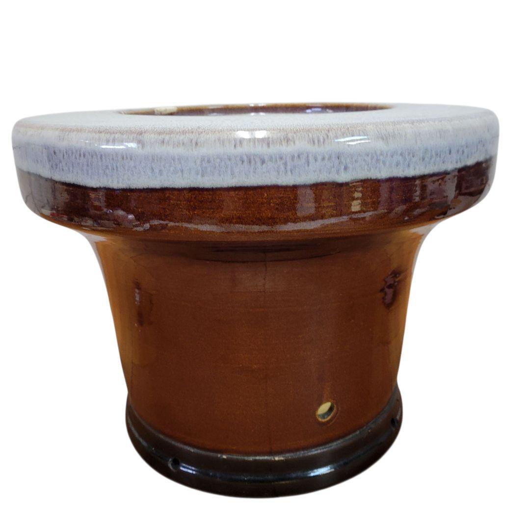 【新品未使用】キンカ 昭和レトロ アンティーク 練炭火鉢 レンタン火鉢