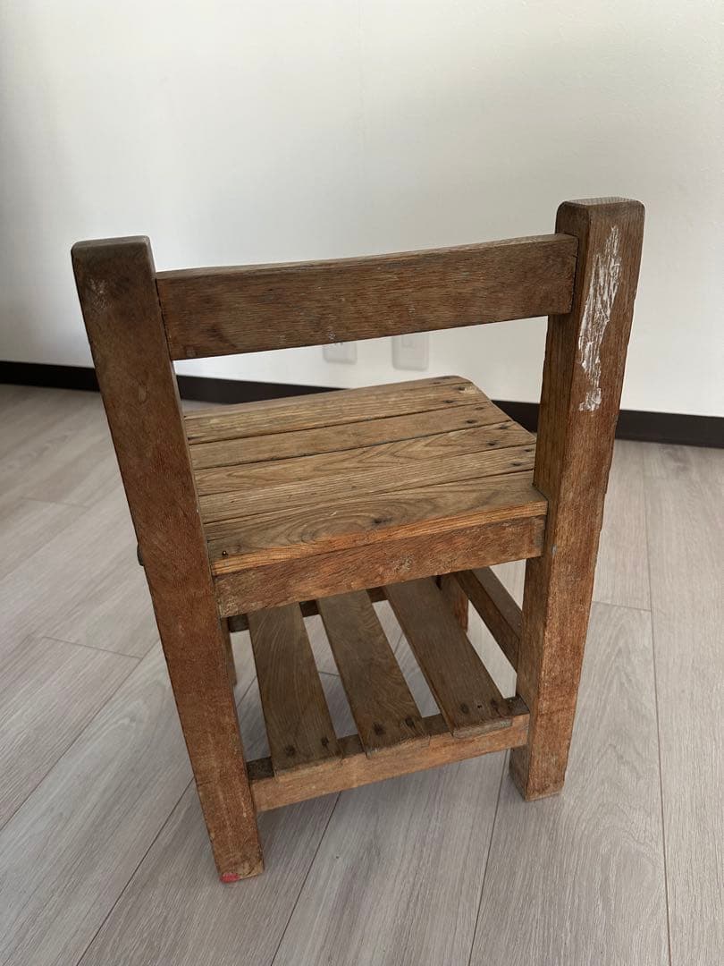 小学校ヴィンテージ 椅子アンティーク　ムチャチャkeikiii 木製アッシュペー