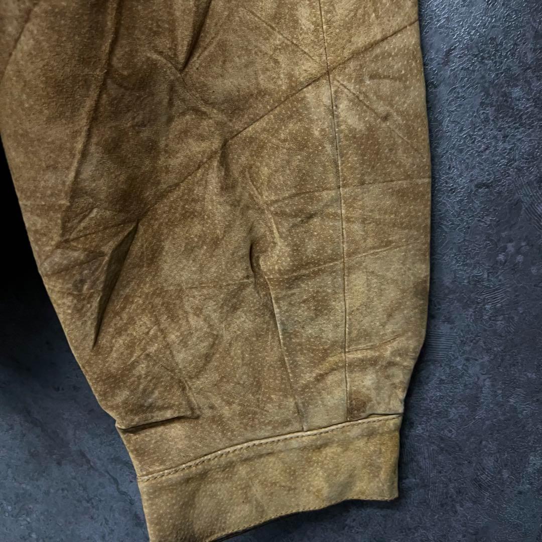 ☆US古着☆vintage【レザー・スエード ウエスタン ジャケット】2XL