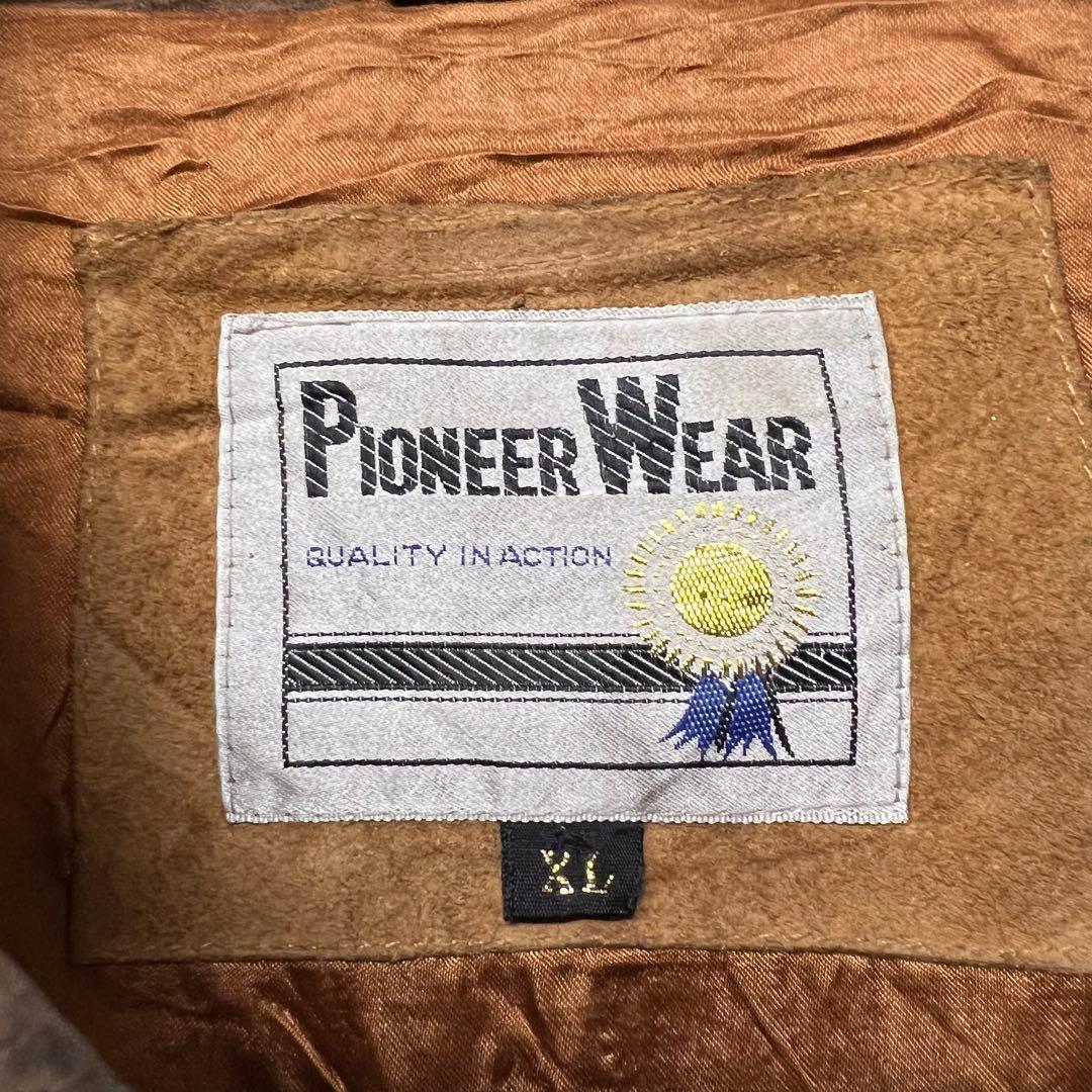 ☆US古着☆vintage【レザー・スエード ウエスタン ジャケット】2XL