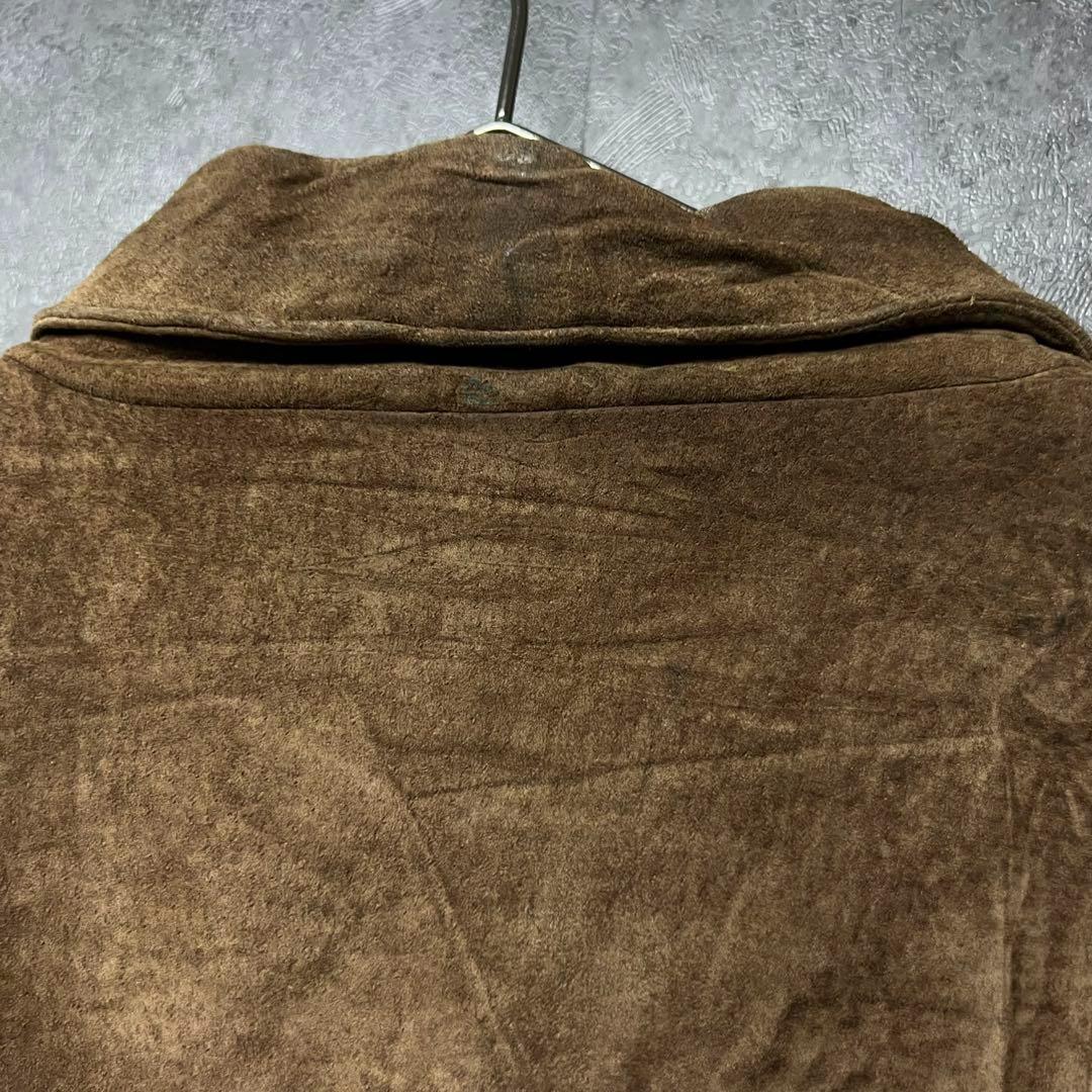 ☆US古着☆vintage【レザー・スエード ウエスタン ジャケット】2XL