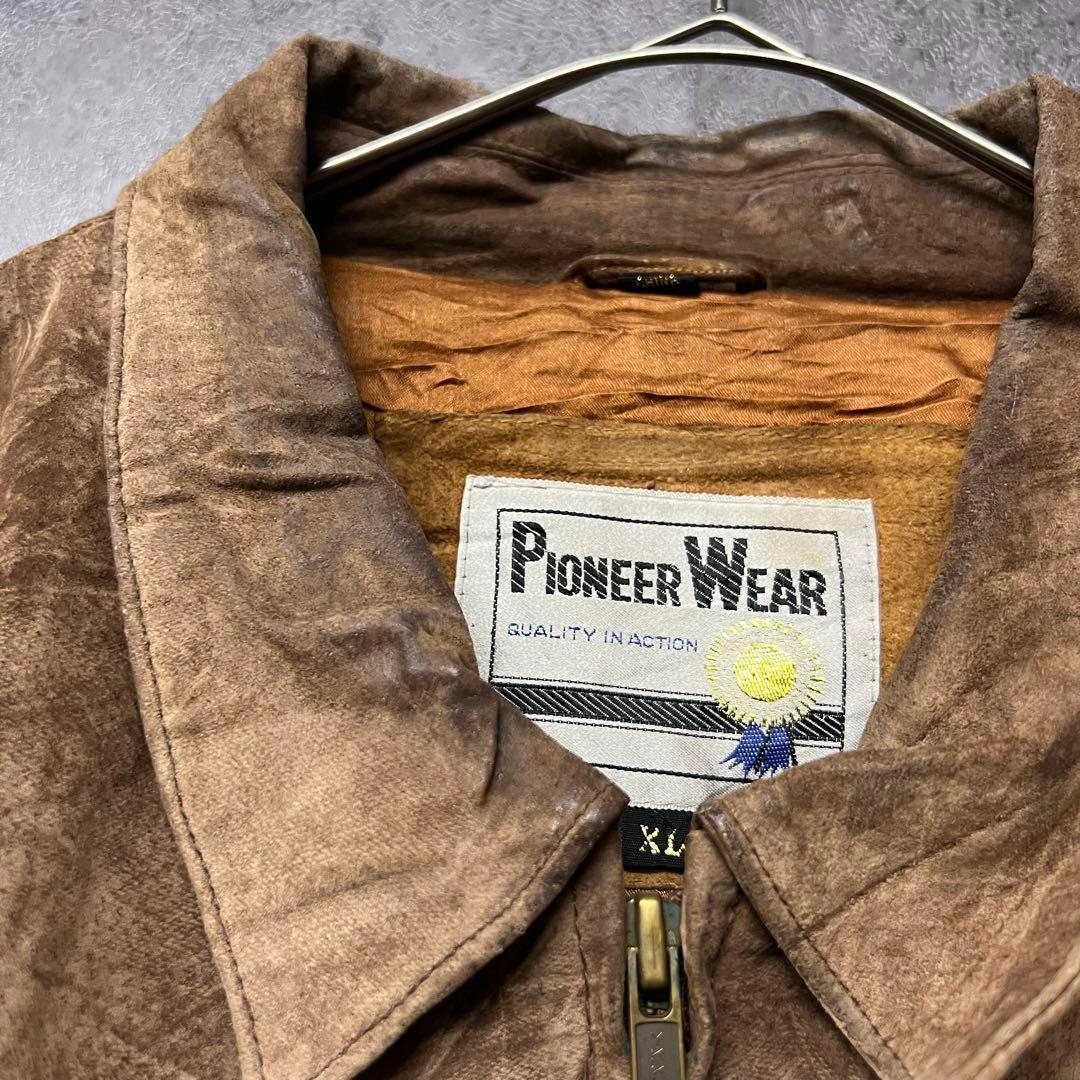 ☆US古着☆vintage【レザー・スエード ウエスタン ジャケット】2XL