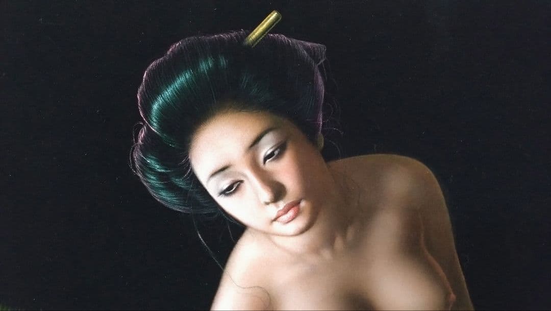 人見友紀　伝説の逃亡画家　油彩画　油絵　裸婦　20号